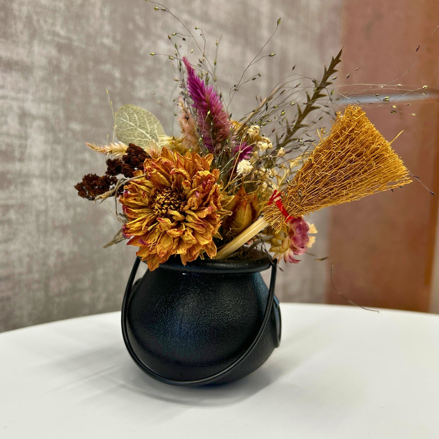 Mini Cauldron Dried Flower Kit