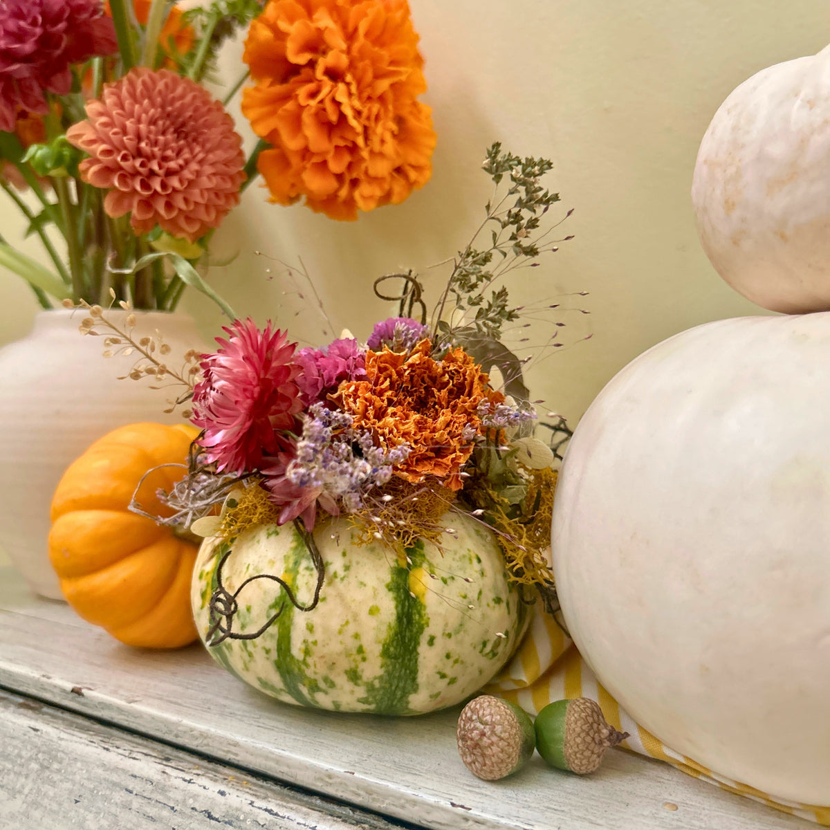 Dried Flower Pumpkin Decorating Kit